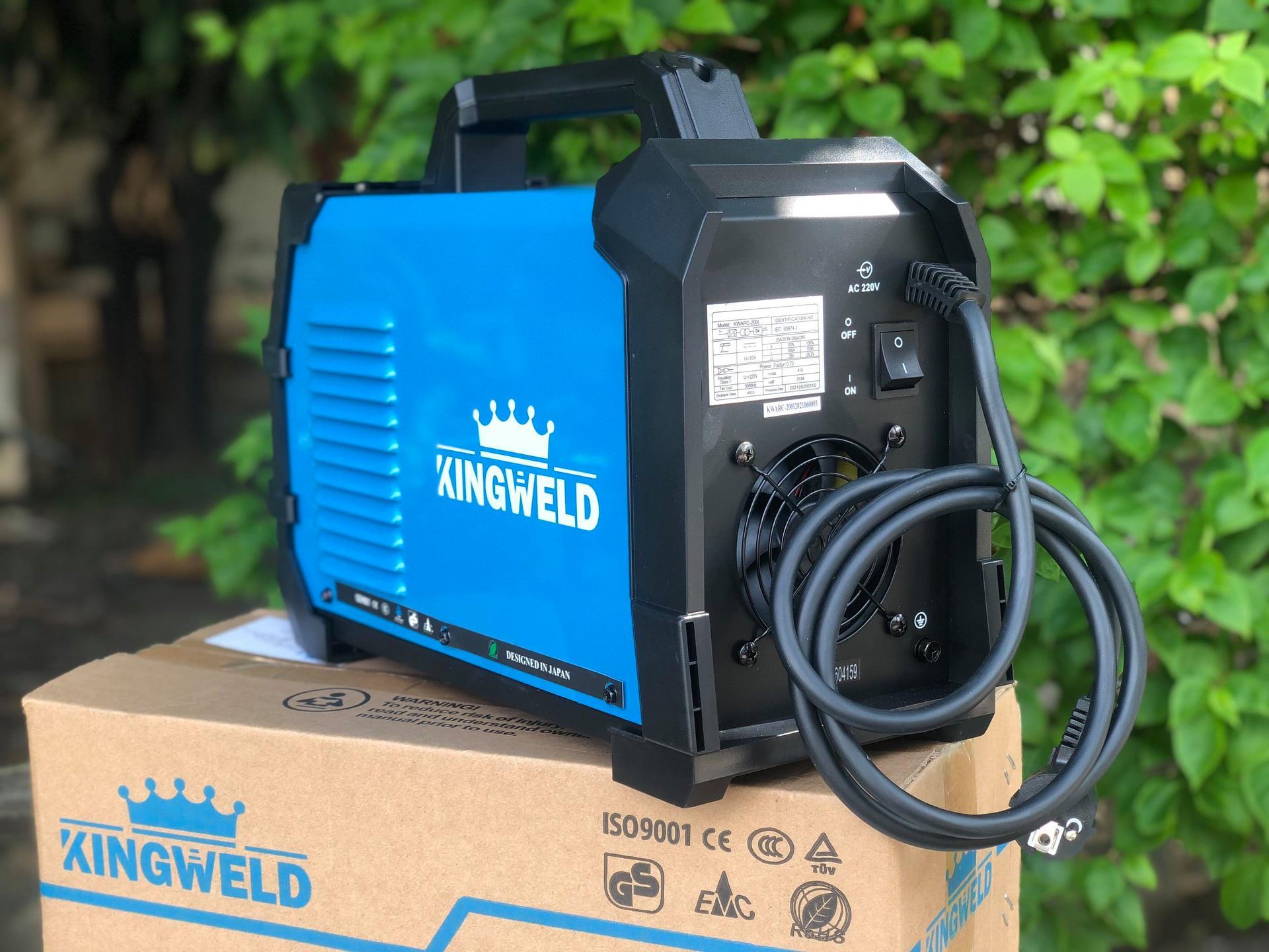 MÁY HÀN QUE ĐIỆN TỬ KINGWELD KWARC-200I - HÀNG CHÍNH HÃNG