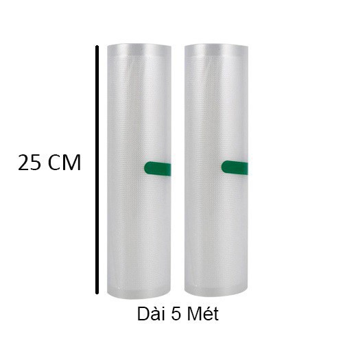 Cuộn túi hút chân không đựng thực phẩm 1 mặt nhám ( chiều dài mỗi cuộn 500cm) - Henrysa