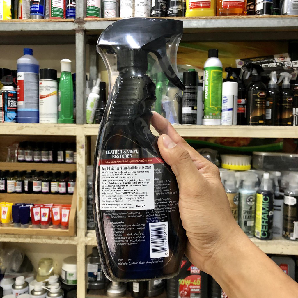 Chai xịt chăm sóc da và nội thất gia dụng, nội thất ô tô Leather Vinyl Restorer 400ml