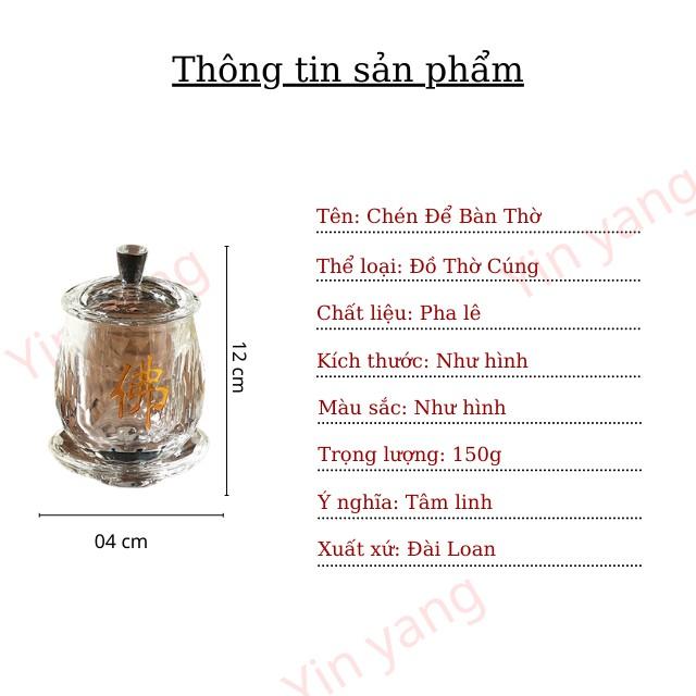 Chén Đựng Nước Bàn Thờ- Đồ Thờ Cúng- Yinyang Shop
