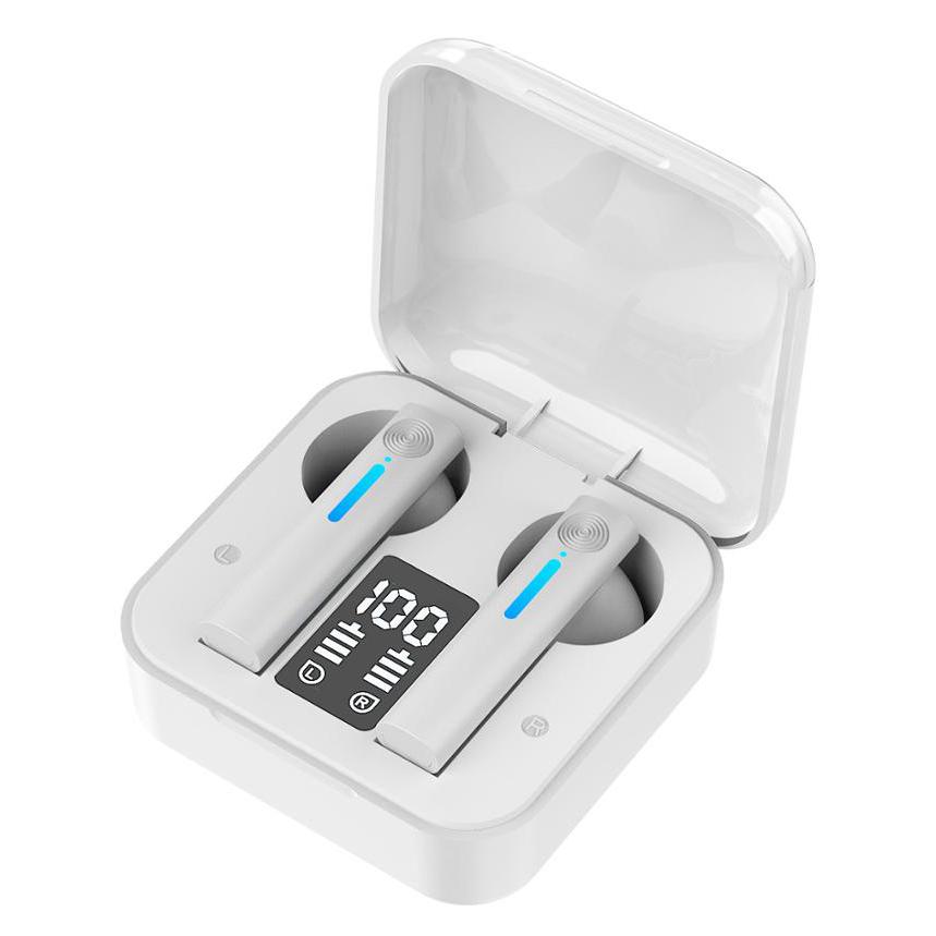 T13 Bluetooth HD Gọi Tai Nghe Không Dây Loại Bỏ Tiếng Ồn Thể Thao Tai Nghe Tai Nghe Nhét Tai Có Mic Màn Hình Hiển Thị LED
