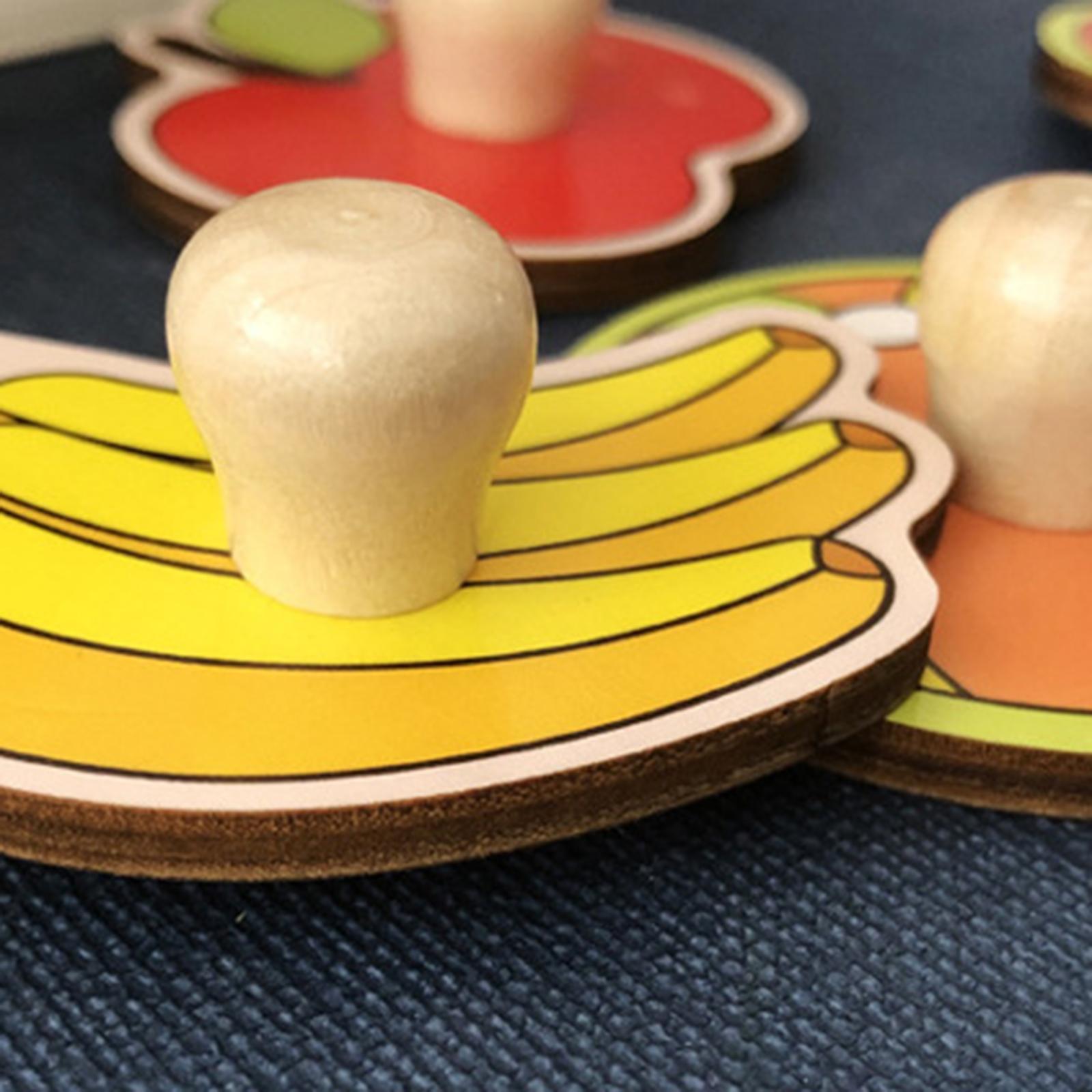 Wooden Cartoon Jigsaw Puzzles Shape Matching Game for 2 3 4 Year Old Rabbit