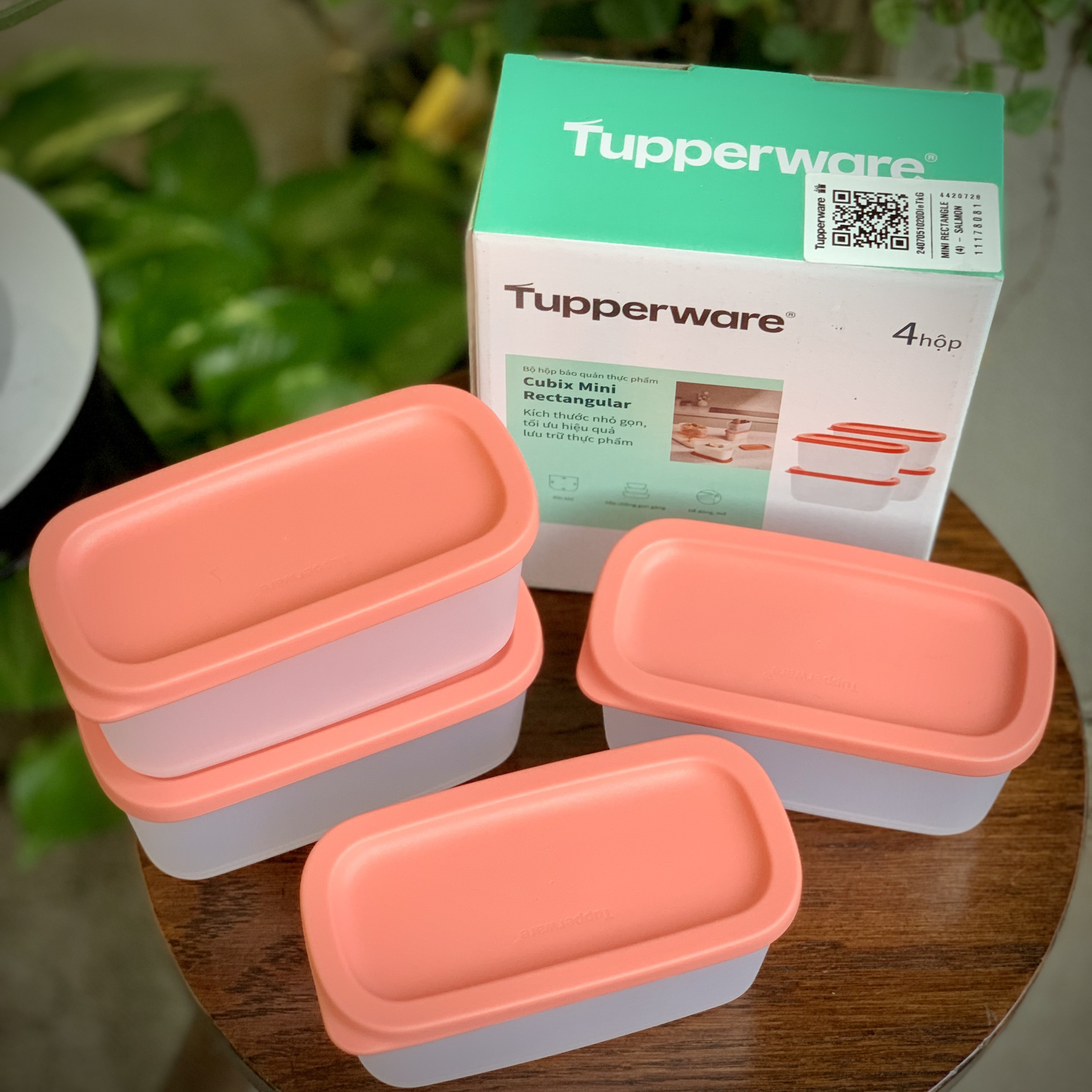 Bộ hộp bảo quản thực phẩm Mini Cubix Rectangular (4)