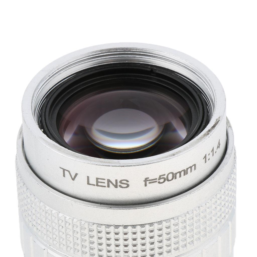 50mm 1/2" f1.4 C Mount CCTV Compact Prime Lens for Olympus Panasonic M 4/3