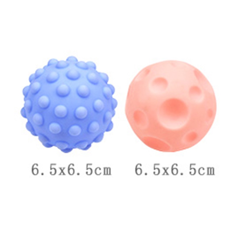 Đồ Chơi Giáo Dục Sớm HUANGER HE0207 Textured Balls - 6 Bóng Gai Cho Bé Từ 6 Tháng Tuổi