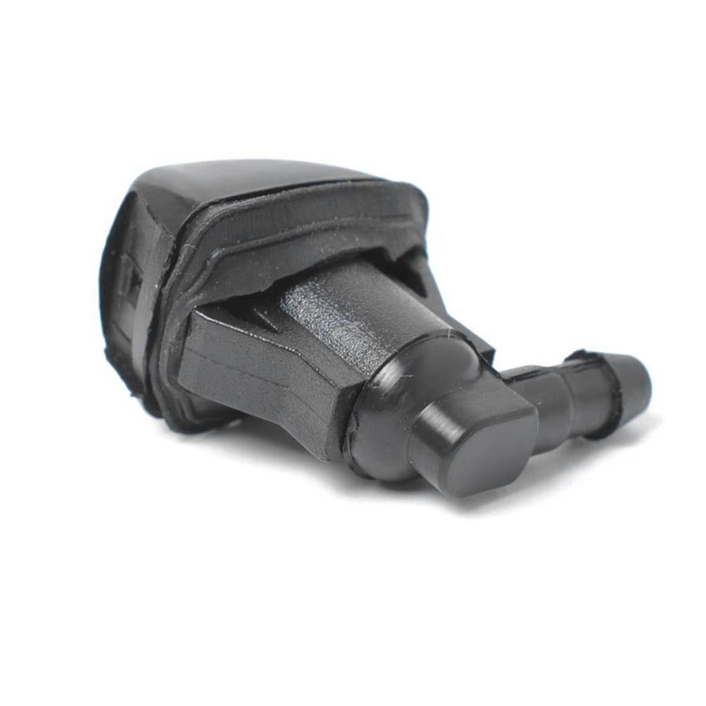 2x Black Windshield Wiper Jet Washer Nozzles for