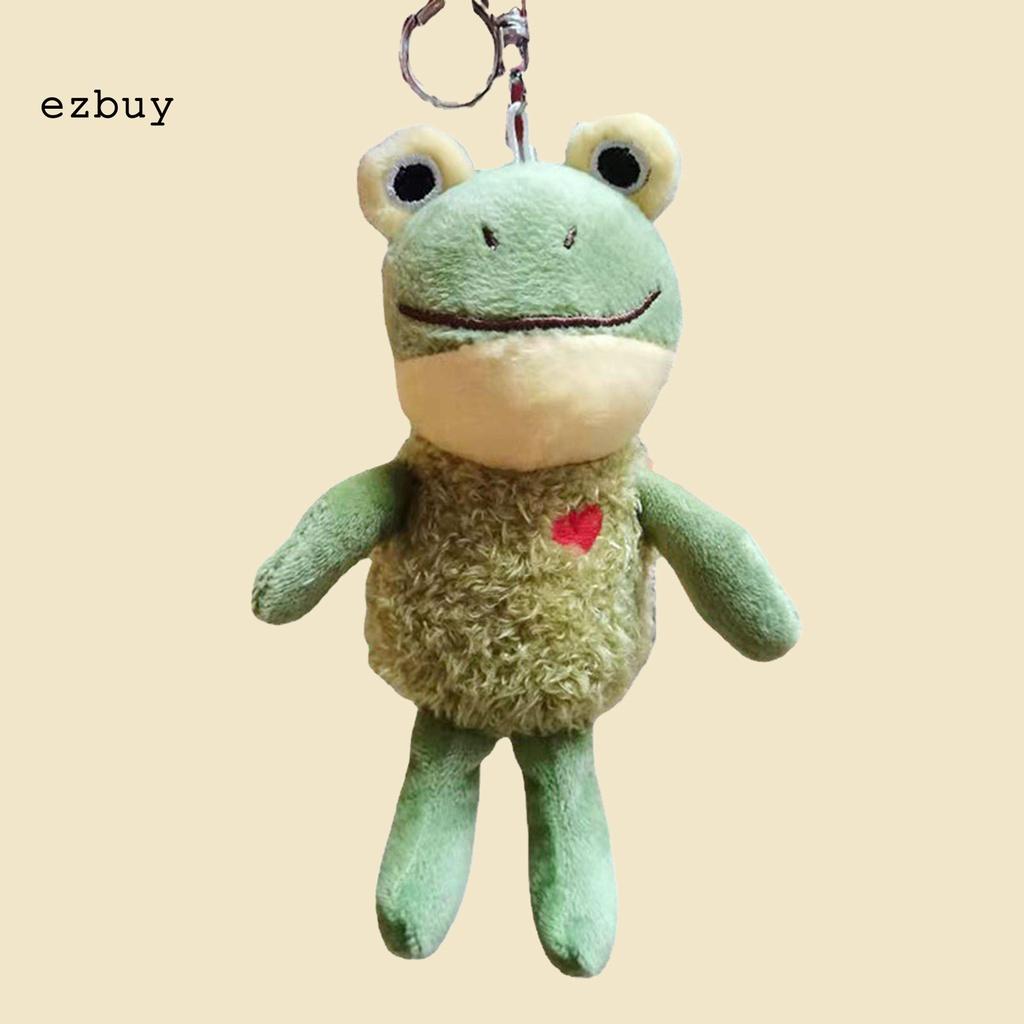 Fade-less Frog Pendant Plush Mini Frog Pendant Anti-pilling for Bag