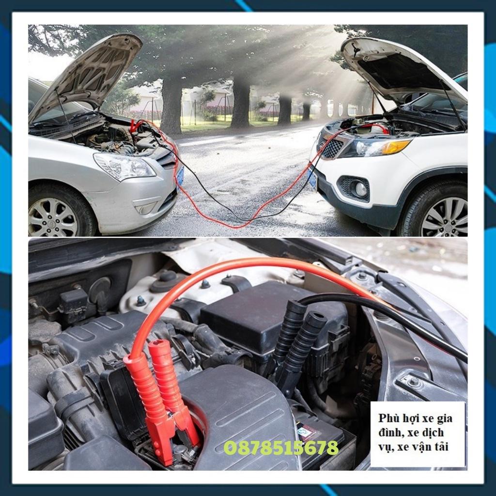 Dây câu sạc bình ắc quy dài 3.5 mét, 1500 AMP tiện ích dành cho xe hơi, ôtô 3.0 tiện lợi khi hết bình dọc đường