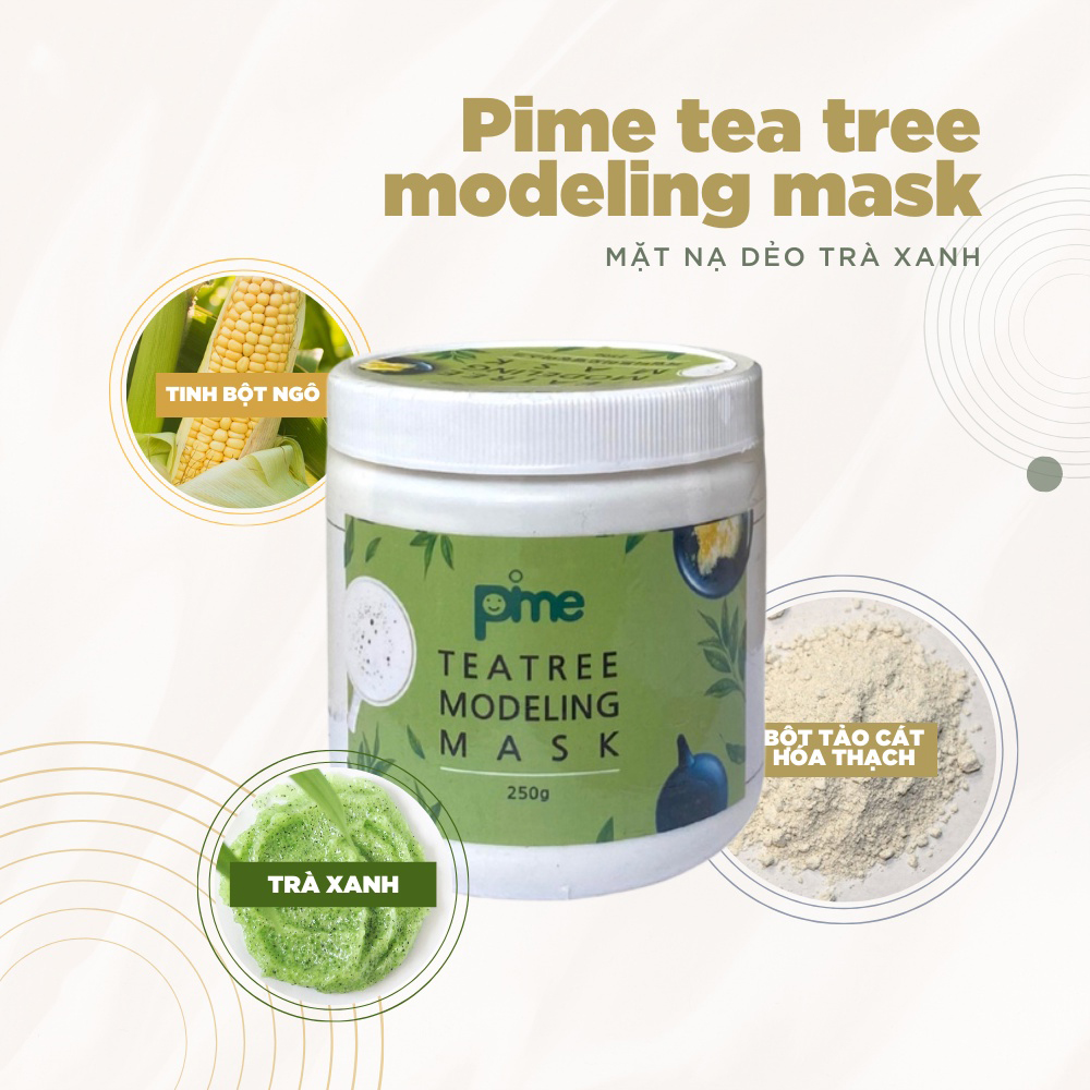 MẶT NẠ DẺO GIẢM MỤN KHÁNG VIÊM TRÀ XANH PIME TEA TREE MODELING MASK 250g