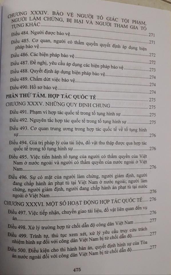 Chỉ Dẩn Tra Cứu Áp Dụng Bộ Luật Tố Tụng Hình Sự Năm 2015