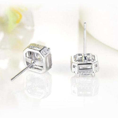 Bộ trang sức nạm đá zircon vuông quý tộc BHB132