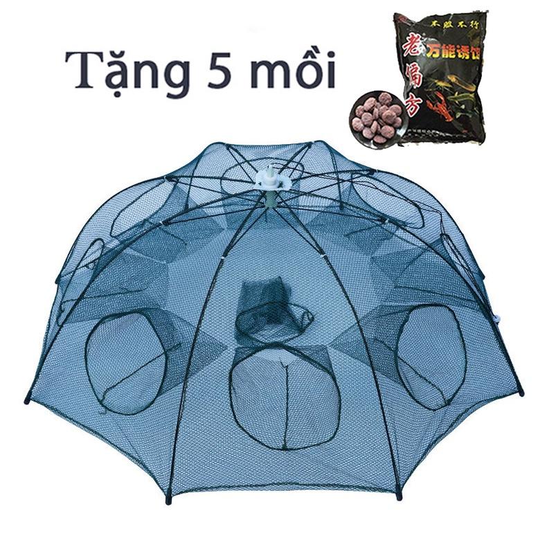 Combo 5 Lồng Tặng 5 Mồi Lồng Ô Bát Quái, Lồng Bẫy Tôm Cua Cá Lươn