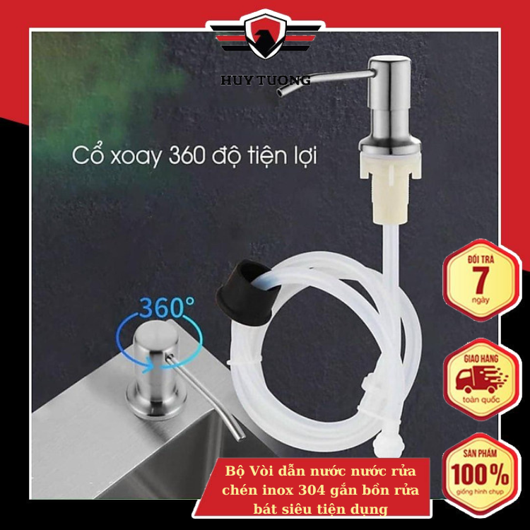 Bộ Vòi dẫn nước nước rửa chén inox 304 gắn bồn rửa bát siêu tiện dụng