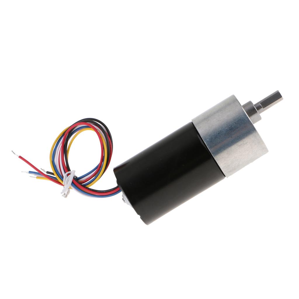 DC 12V 5 Wired High Torque Brushless DC Motor Speed Reduction Electrics 36mm