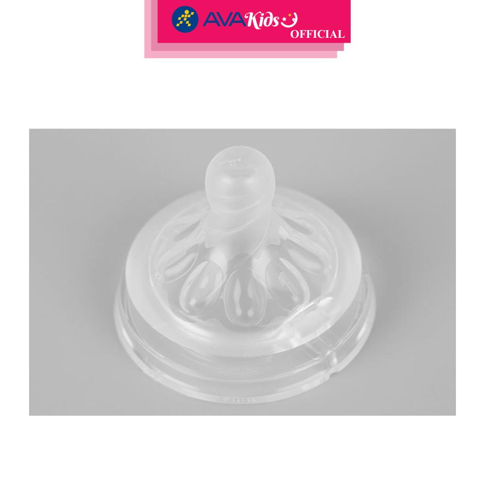 Bộ 2 núm ti Philips Avent SCF651/23 cổ rộng size 1 (0 - 1 tháng) - Hàng Chính Hãng