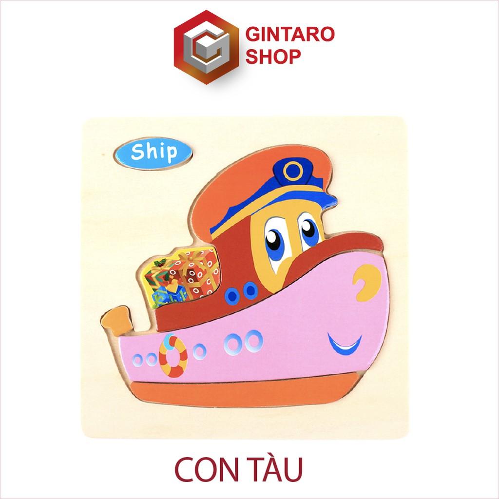 Bộ ghép hình cho bé , Đồ chơi ghép hình bằng gỗ nổi 3D có chữ cái tiếng anh giúp bé vừa chơi vừa học