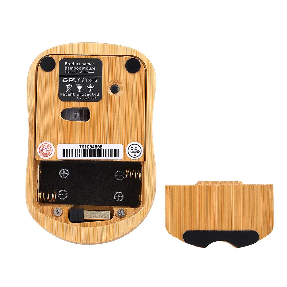 Bàn phím và chuột máy tính không dây 2.4G được làm thủ công bằng gỗ tự nhiên