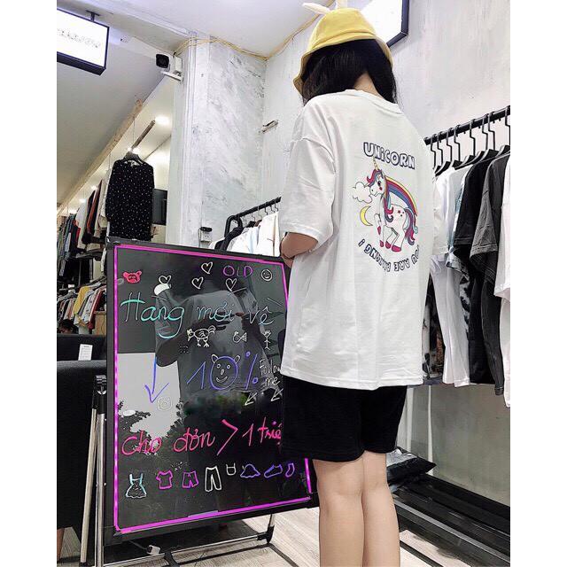 Áo Thun Unicorn Ngựa 1 Sừng Tay Lỡ