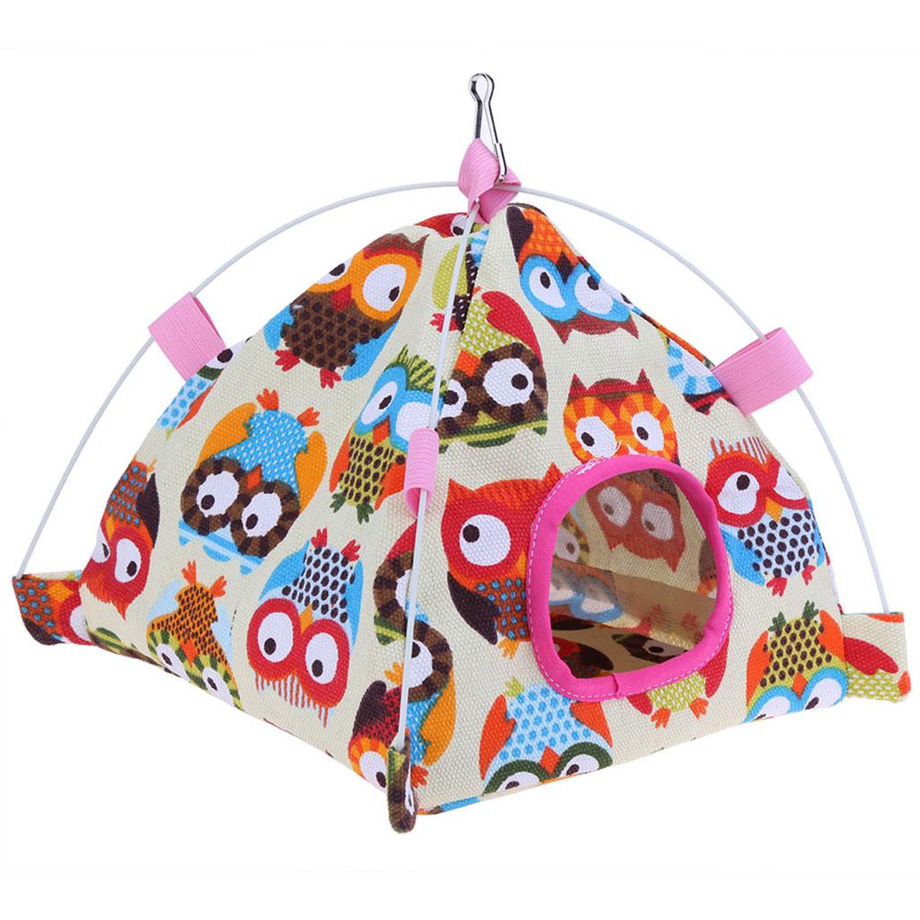 Bird Bed Parrot Sleeping Tent Hut Tent Birdcage Hammock Toy Pet Bed
