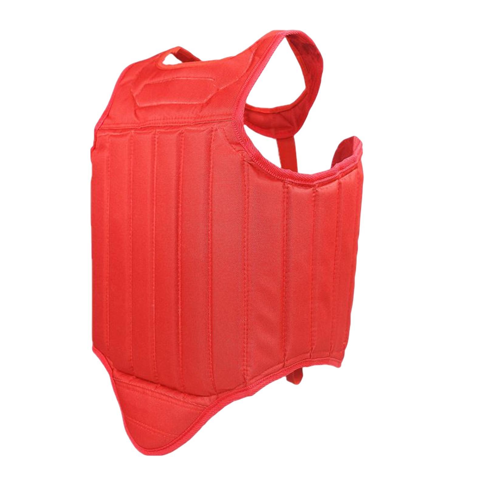 Unisex Karate Chest Guard Taekwondo Protector Muay Thai Rib  Armour