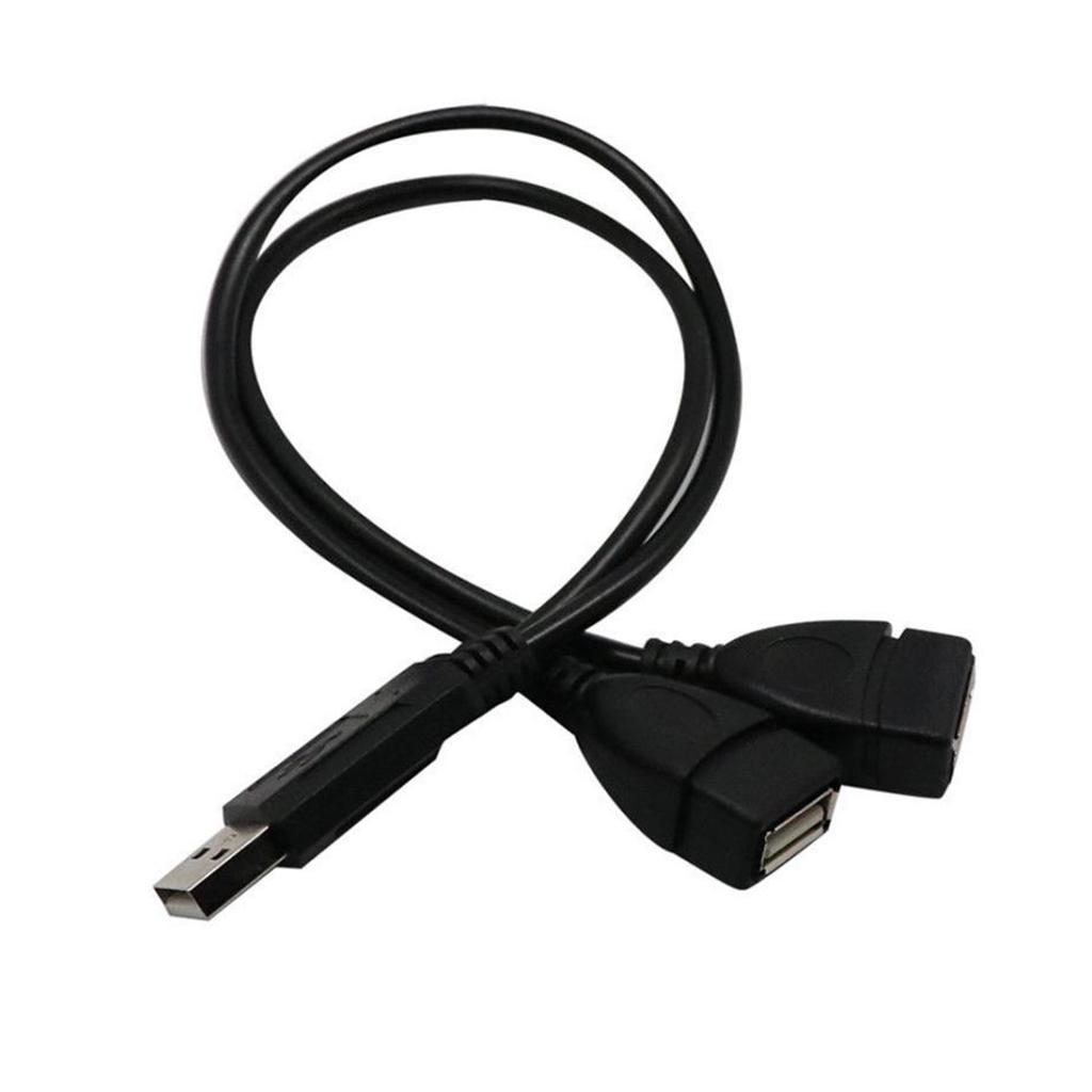 USB 2.0 A Male to Dual USB Female   Y Splitter Charger and Data Cable