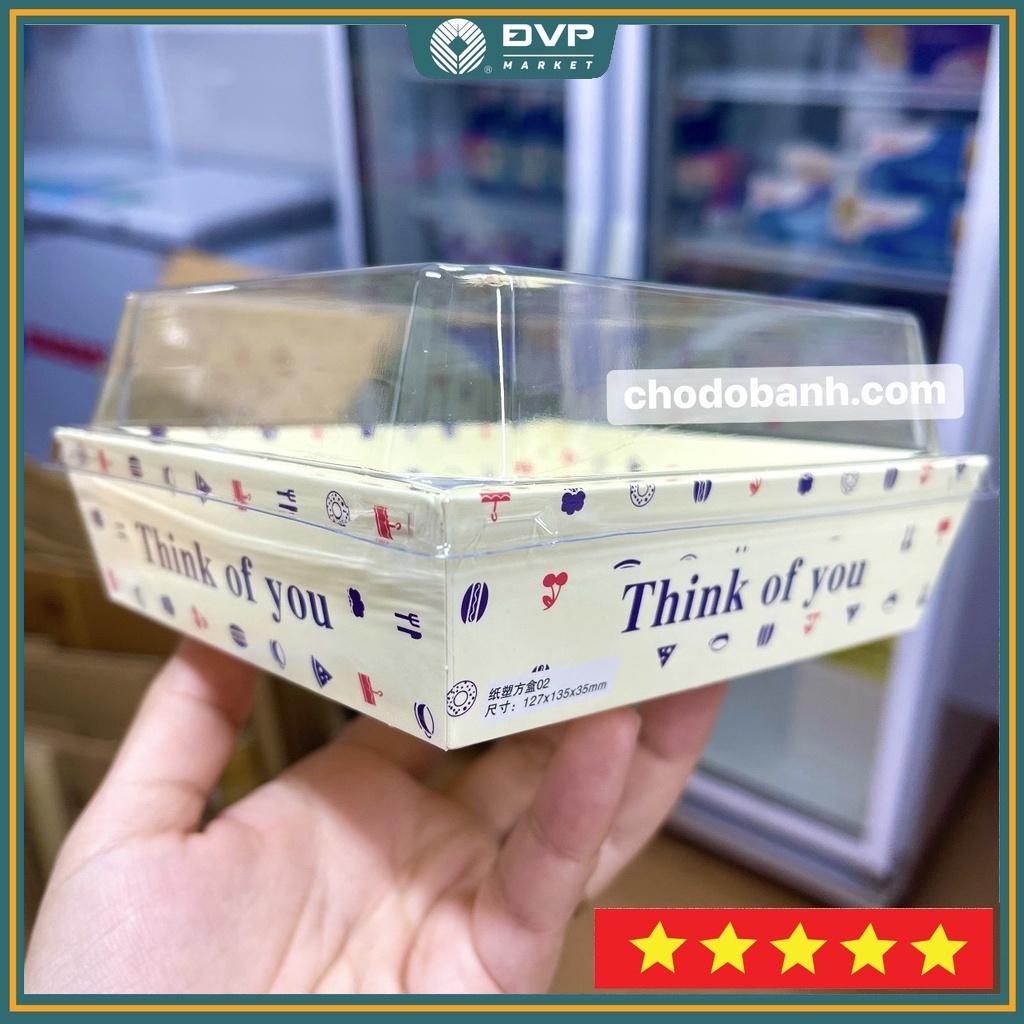 Hộp giấy nắp trong E1413 - Think Of You Trắng (50c)