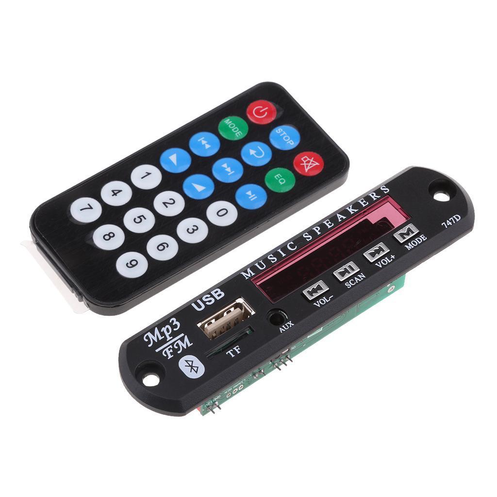 DC 12V Car Audio Wireless USB FM TF AUX MP3,WAN,WMA,FLAC Decoder Board