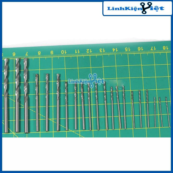 Bộ 21 Mũi Khoan 0.6-0.8-1.0-1.2-1.5-2.0-3.0mm Mỗi Loại 03 Chiếc