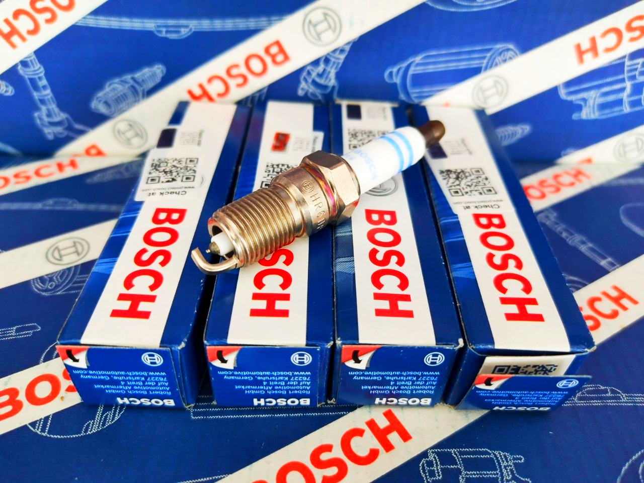 Bugi Bosch Chân Côn Ngắn Ford Escape Mondeo Focus Mazda 6 - HR7KPP33+