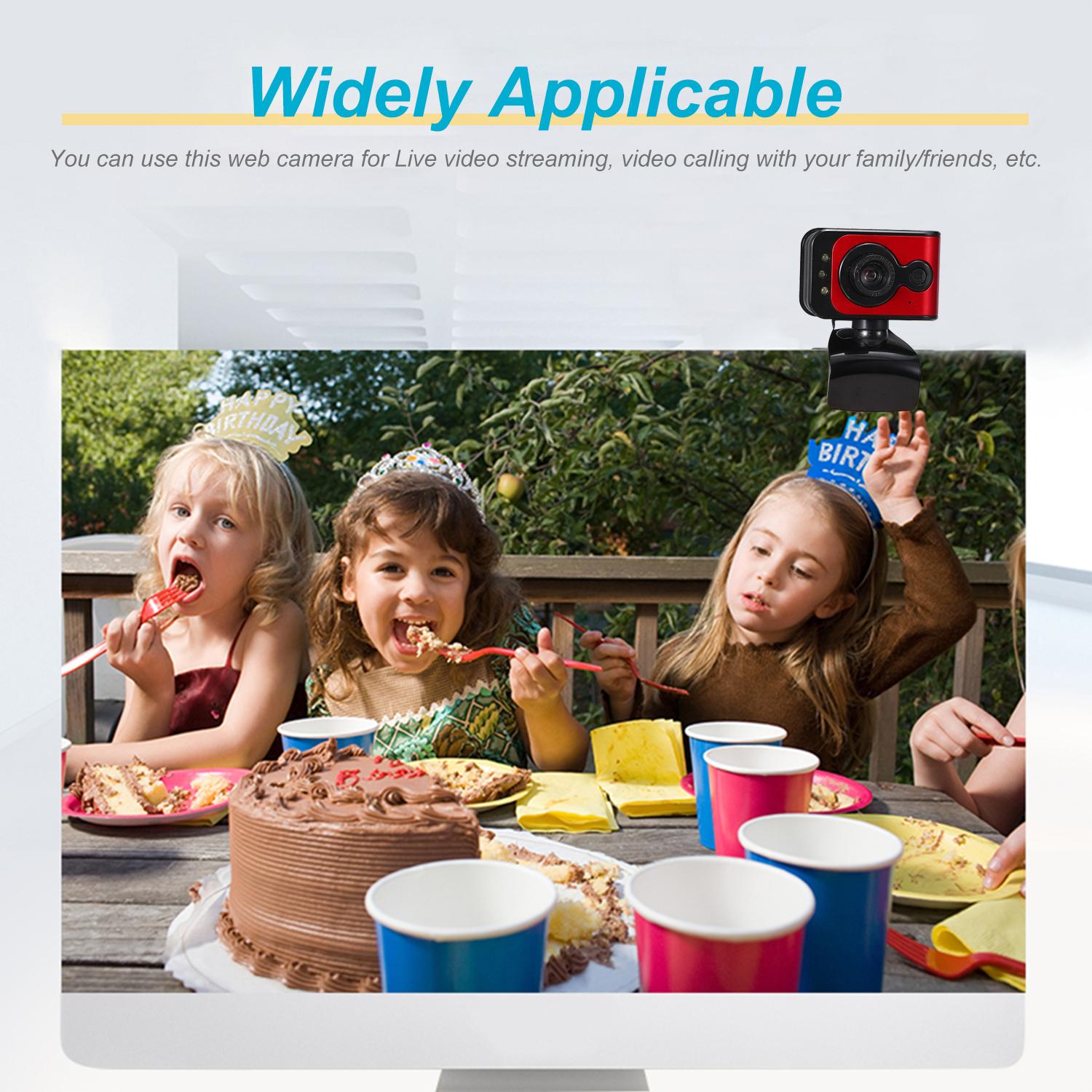 Webcam Camera Qua Usb Có Thể Xoay 360 Độ Cho Pc Máy Tính Xách Tay Trực Tiếp Hội Nghị Truyền Hình 480P