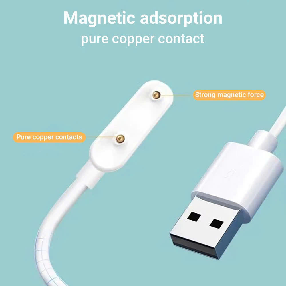 Dây Cáp Sạc Từ Tính Cho Huawei Band 6 7 8 9 10 / Honor Band 6 7 9 / Huawei Watch Fit 1 2 3 MÀU ĐEN - Hàng Nhập Khẩu