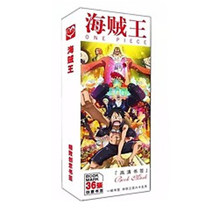 Bookmark One piece đảo hải tặc hộp ảnh tập ảnh đánh dấu sách kẹp sách tiện lợi 36 tấm dụng cụ học tập tặng ảnh thiết kế Vcone