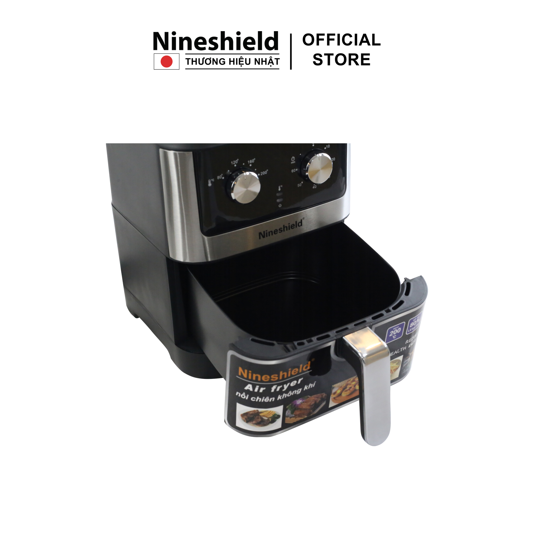 Nồi chiên không dầu Nineshield 9L KB1000 - Hàng chính hãng