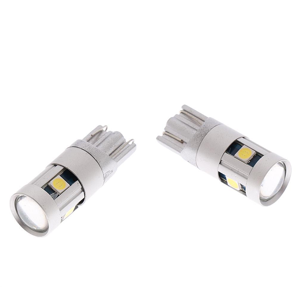 1 Pair DC12V Car Interior Dome Reading Map T10 3030 5SMD LED Light Bulbs