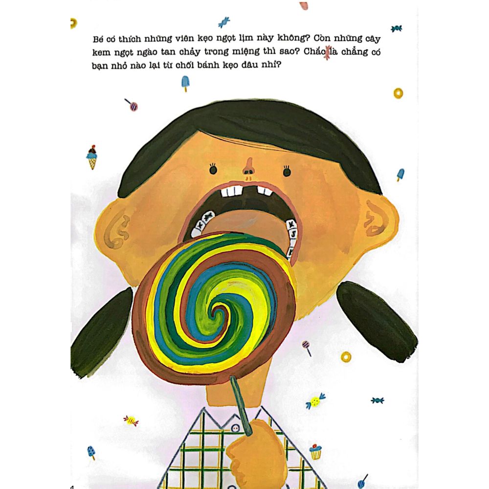 Sách Vừa ngọt ngào vừa đáng sợ - Bé ơi, đừng ăn nhiều đường!