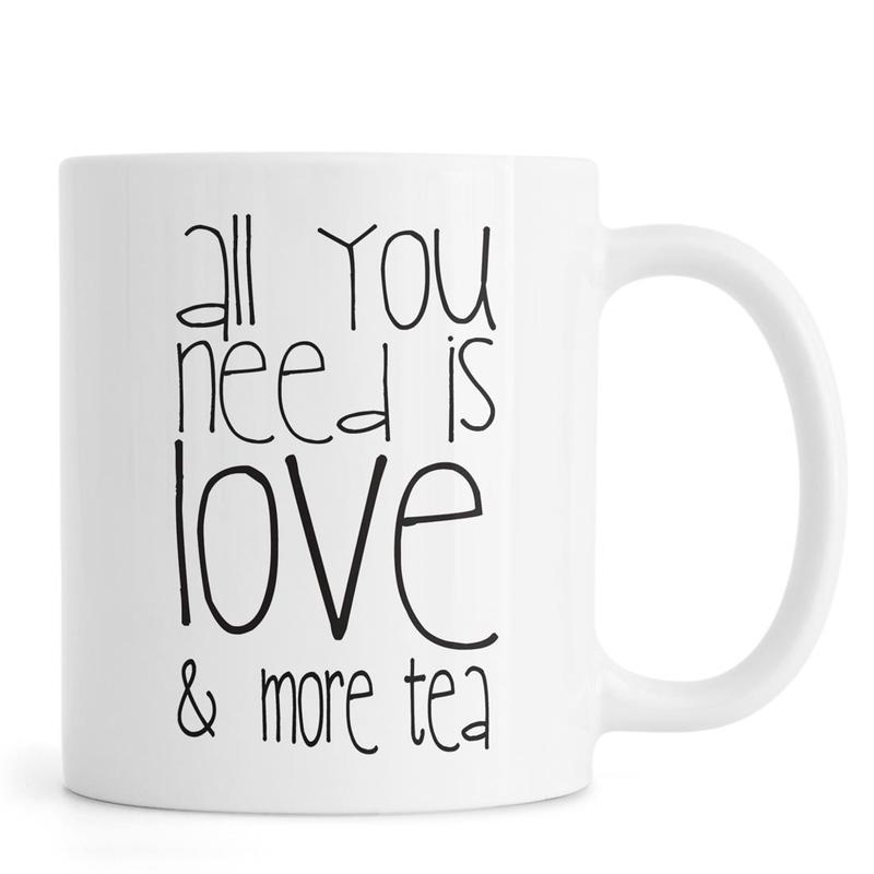 Ly Cốc Sứ Cao Cấp hình Love and Tea