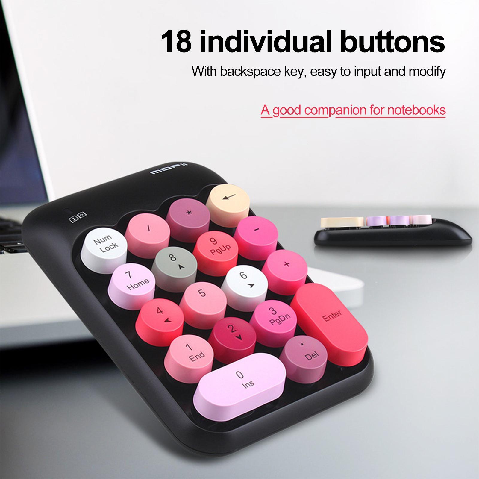 Portable Numeric Keypad 18 Keys Number Keyboard for Notebook