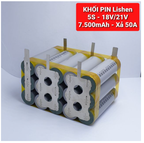 KHỐI PIN 5S 18V 7.500mah Xả 50A