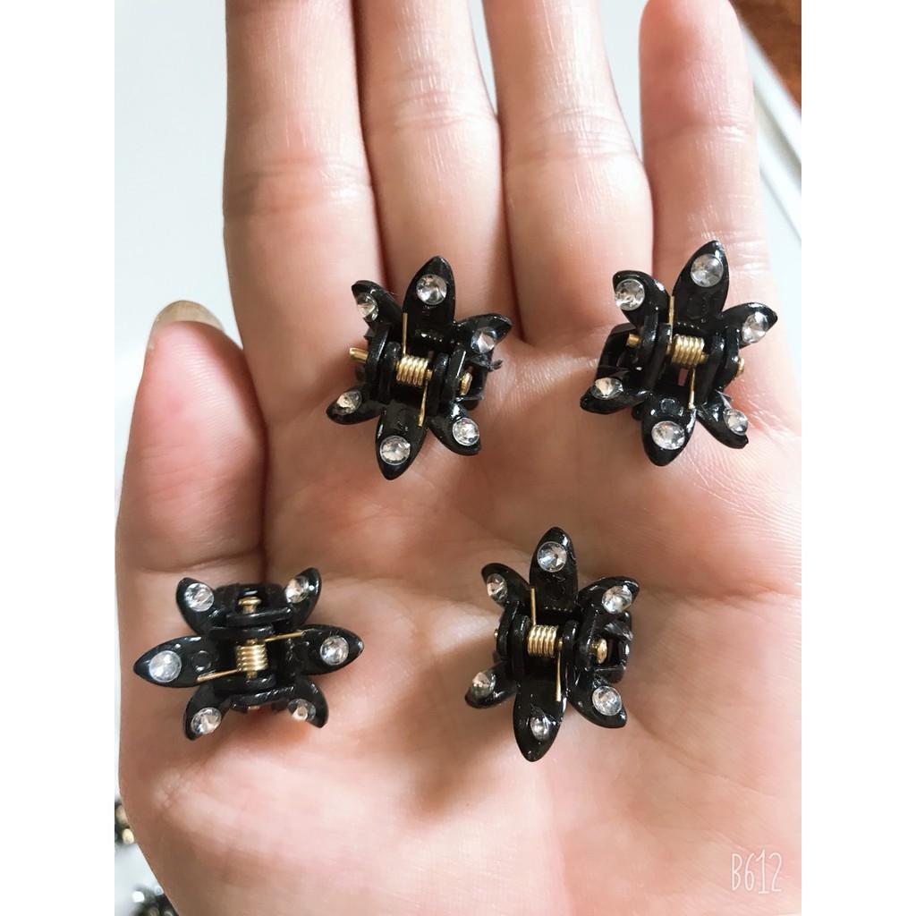 Combo 12 Kẹp tóc càng cua size nhỏ đính hạt - Phụ Kiện Thời Trang Teen