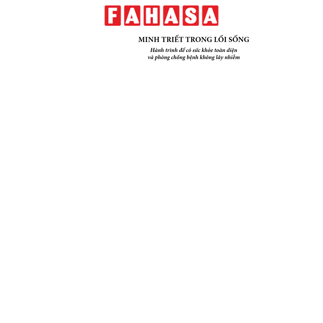 Sách - Minh Triết Trong Lối Sống - Hành Trình Để Có Sức Khoẻ Toàn Diện Và Phòng Chống Bệnh Không Lây Nhiễm