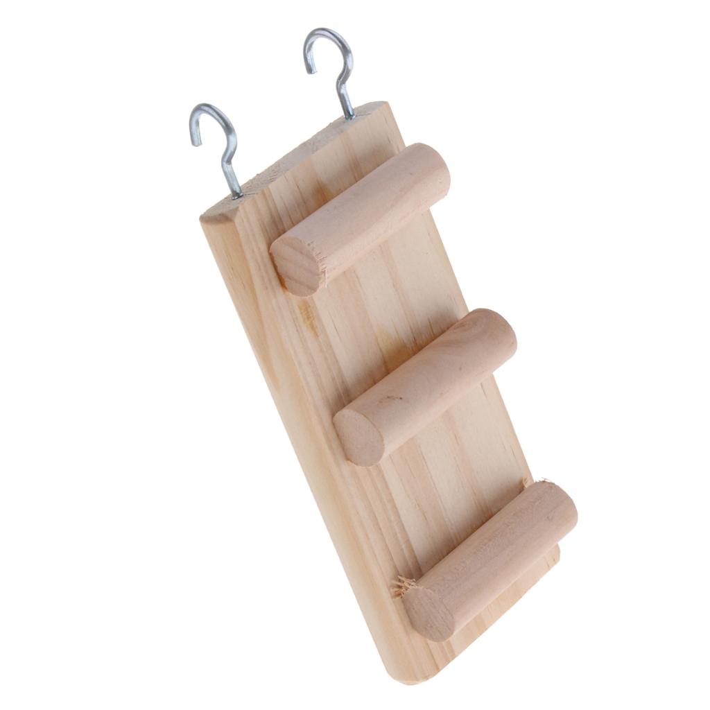Hamster Chew Toy Wooden Hanging Climbing Ladder For Small Pet Mouse Rat Mice