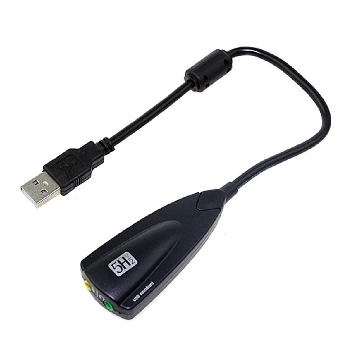 USB Sound dây dài 30cm 5HV2 7.1 (Không cần cài đặt)