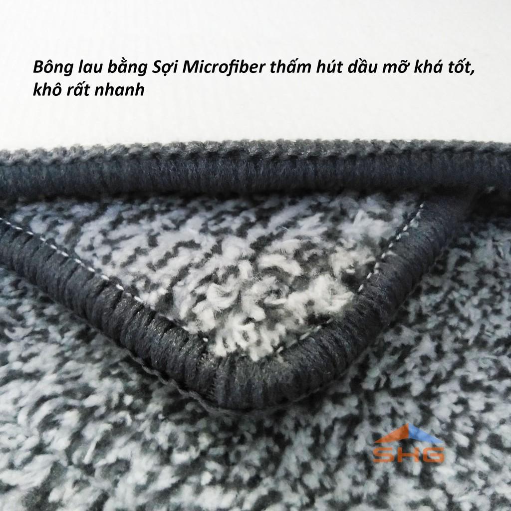 BÔNG LAU NHÀ THAY THẾ CHO CÂY TỰ VẮT (11X38 CM), CHẤT LIỆU MICROFIBER NHUYỄN, KHÔ NHANH