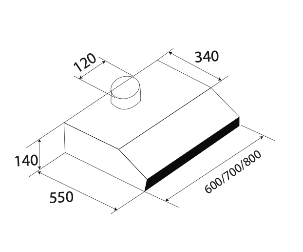 Máy Hút Mùi Cổ Điển KAFF KF-638B - Hàng Chính Hãng