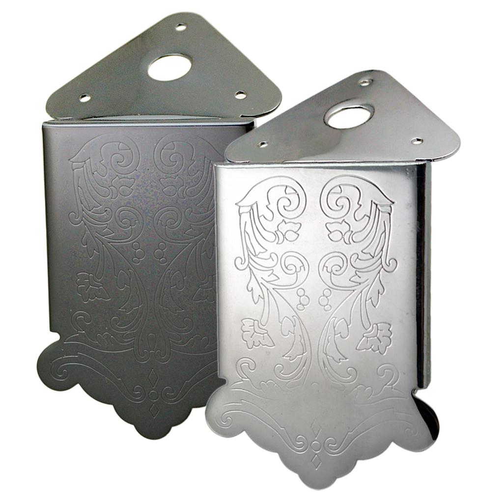 Mandolin Tailpiece Bridge Surface Engraved for Mandolin Maker Luthiers Black