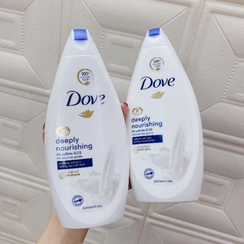 Sữa tắm Dove deeply nourshing 500ml của đức( không có tem phụ- không xuất hóa đơn )