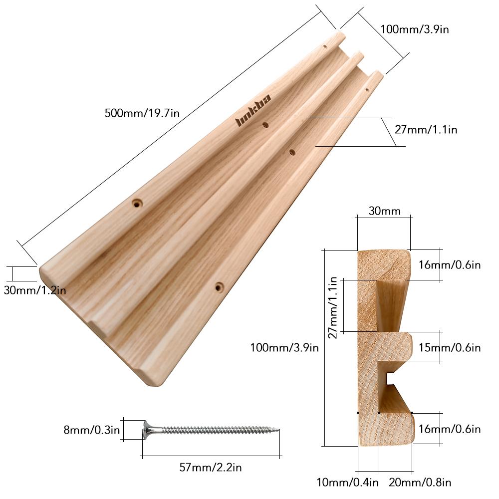 Bảng treo bằng gỗ treo tường để tập bám, thiết bị tăng cường lực tay để tập luyện ngón tay và kéo cơ thể lên