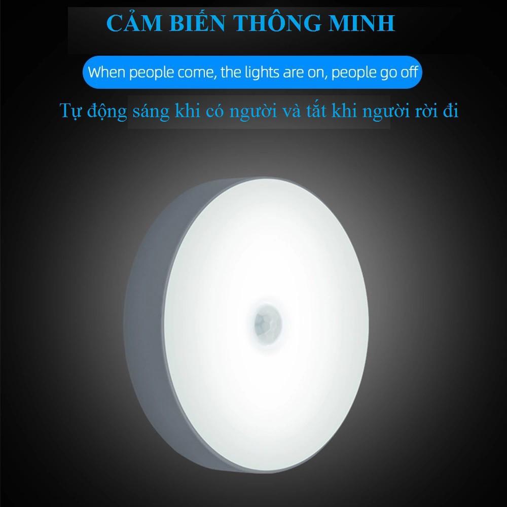 Đèn Led cảm ứng dán tường sử dụng PIN SẠC USB 5V, tự động chiếu sáng, tiện lợi dễ dàng lắp đặt