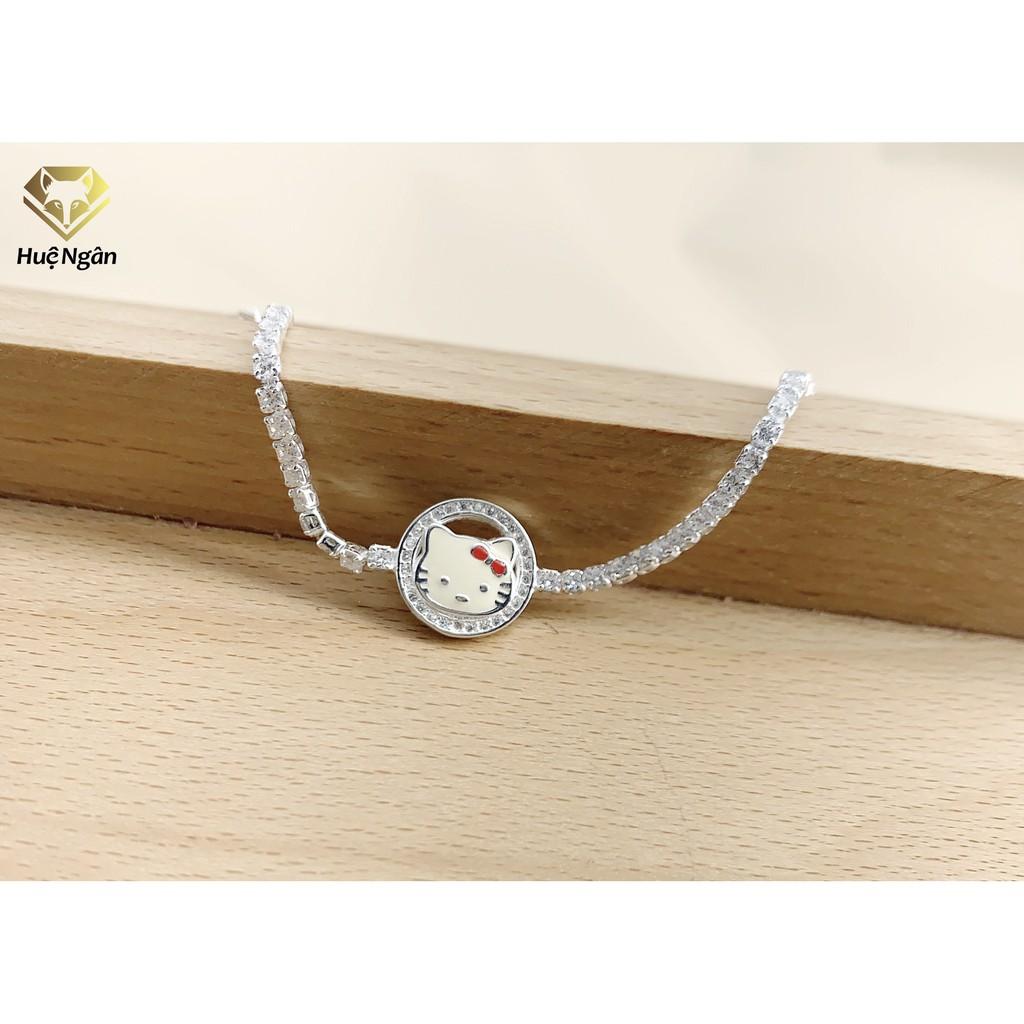 Lắc tay bạc 925 Huệ Ngân - Mèo KITTY X21