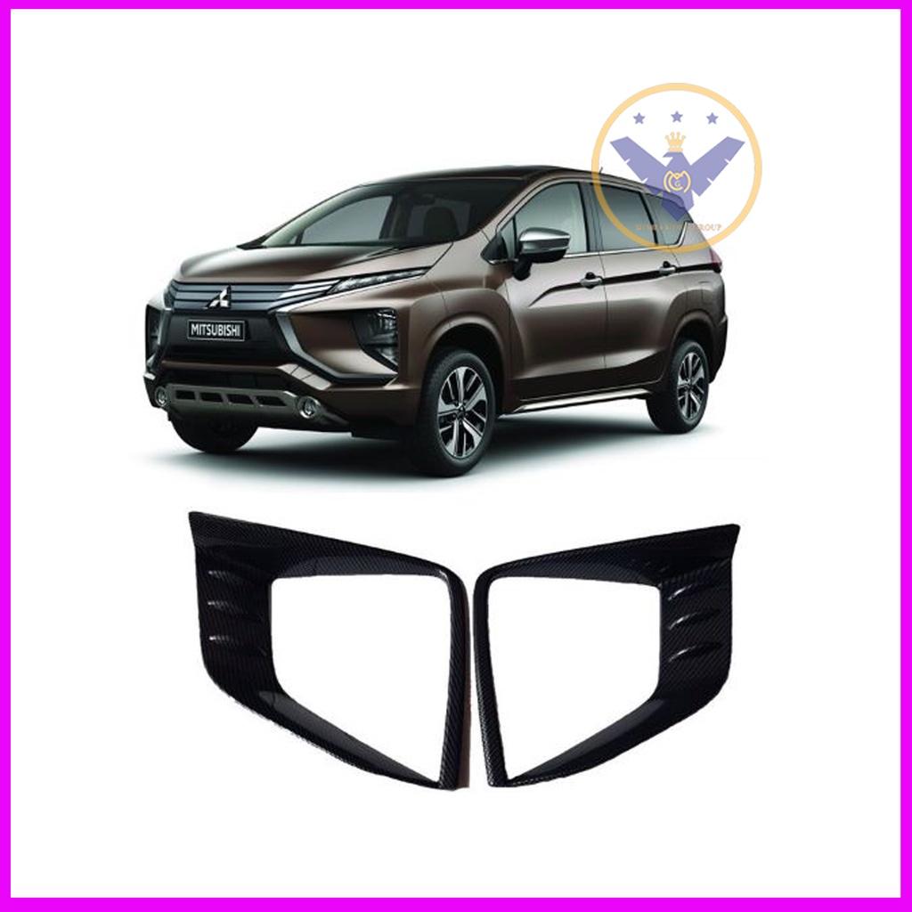 Ốp Viền Đèn Pha Nhựa Đen, Xi Cao Cấp cho xe Mitsubishi Xpander